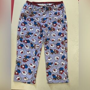 Super Mario Women’s Print Velour Sleep Pants Size 2XL (18W-20W)